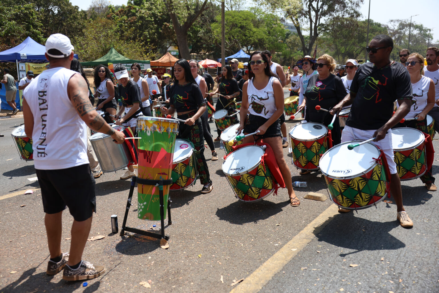 Um domingo no eixão de Brasília.